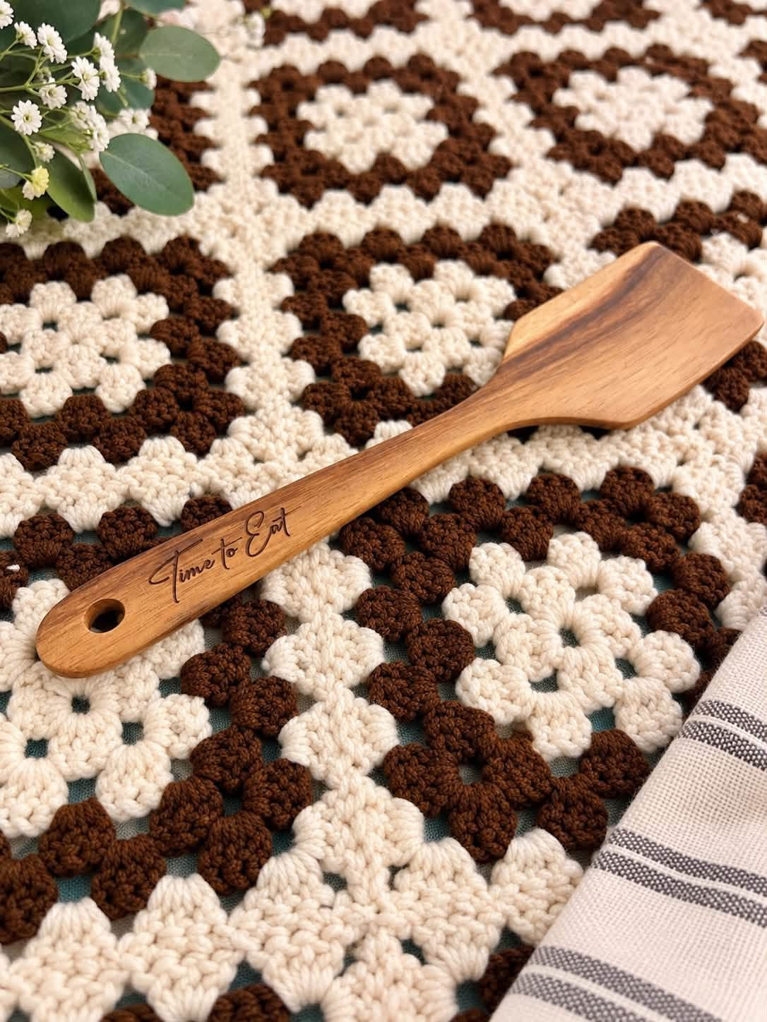 Time to Eat Wooden Spoon